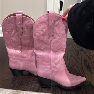 Jeffrey Campbell dagget boot Pink Western Cowboy Boots